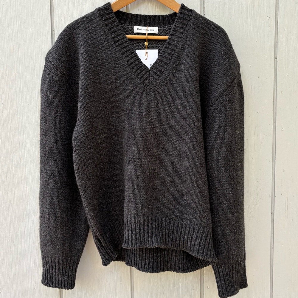 NWT The Frankie Shop Wool V-Neck Sweater